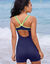 Badpak in combishortmodel (blauw)