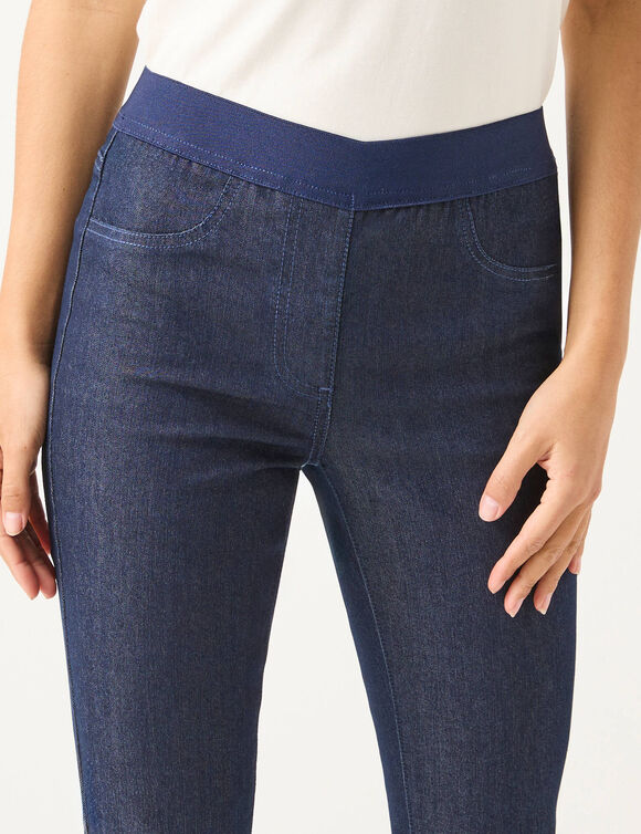 Jegging denim taille &eacute;lastiqu&eacute;e - petite stature (brut)