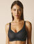 Soutien-gorge moulé invisible microfibre lisse - sans armatures  (noir)
