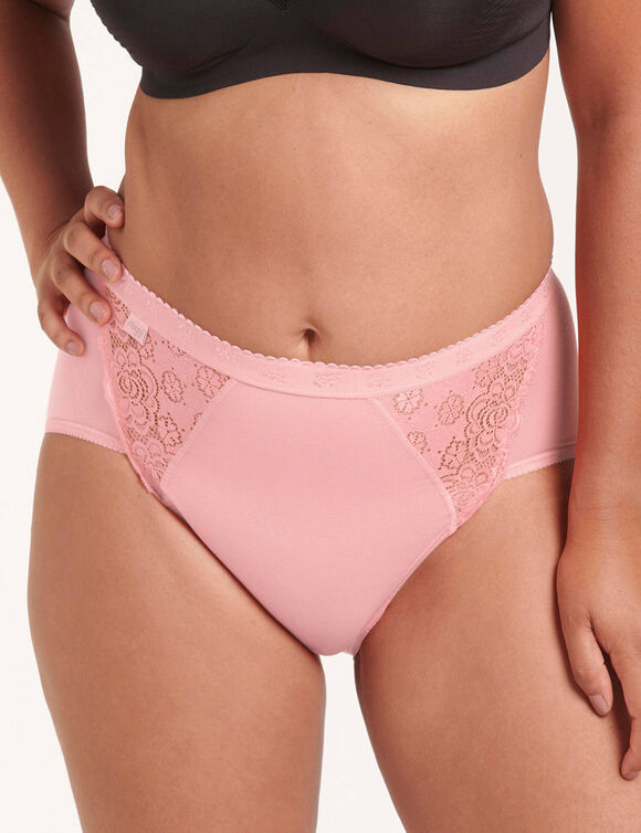 Culotte midi Chic, lot de 3 achet&eacute;es + 1 GRATUITE (1) (rose)