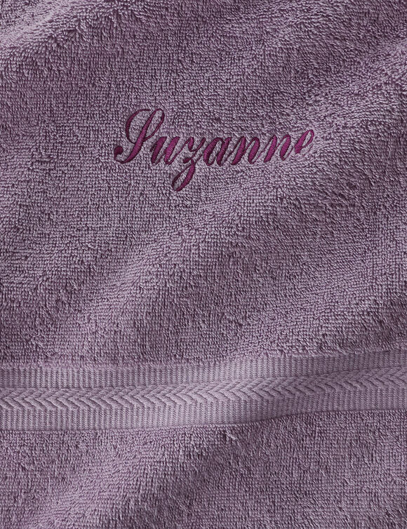 Collection serviettes de bain personnalisables confort moelleux (lavande)