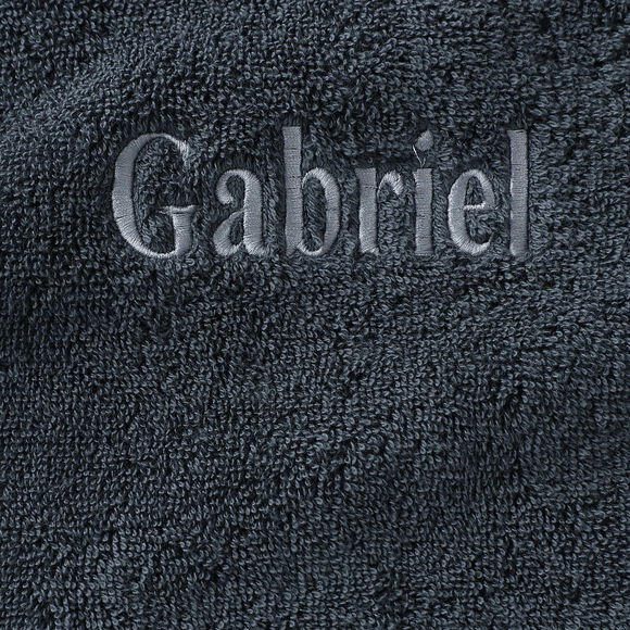 Collection serviettes de bain unies &agrave; personnaliser - gamme premium 640g/m&sup2; (carbone)