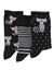 Chaussette fantaisie - lot de 3 paires (lot noir)