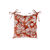 Galette de chaise carrée imprimée - lot de 2 (terracotta)