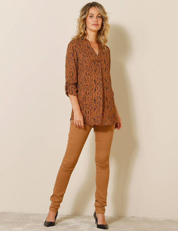 Jegging grande stature - taille élastiquée ultra confort (caramel)