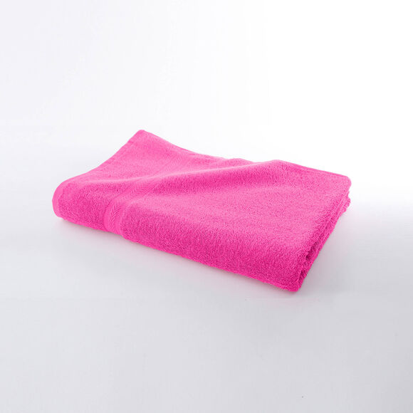 Collection serviettes de bain unies 420 g/m2 confort moelleux (fuchsia)