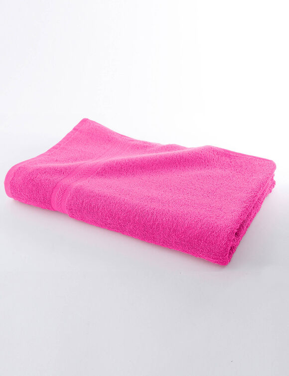 Collectie effen handdoeken 420 g/m2 met zacht comfort (fuchsia)