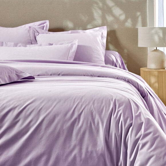 Linge de lit uni - coton bio** (violine)