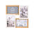 Collagekader voor 4 foto's in hout en wit (BRUIN/WIT)