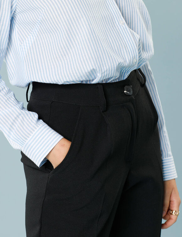 Pantalon 7/8ème fuselé, Spécial Petites (noir)