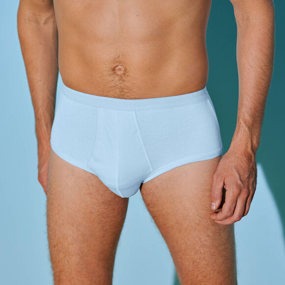 Open slip met hoge taille - set van 2 (lichtblauw)