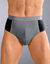 Gesloten slip met hoge taille - set van 4 (grijs / zwart)