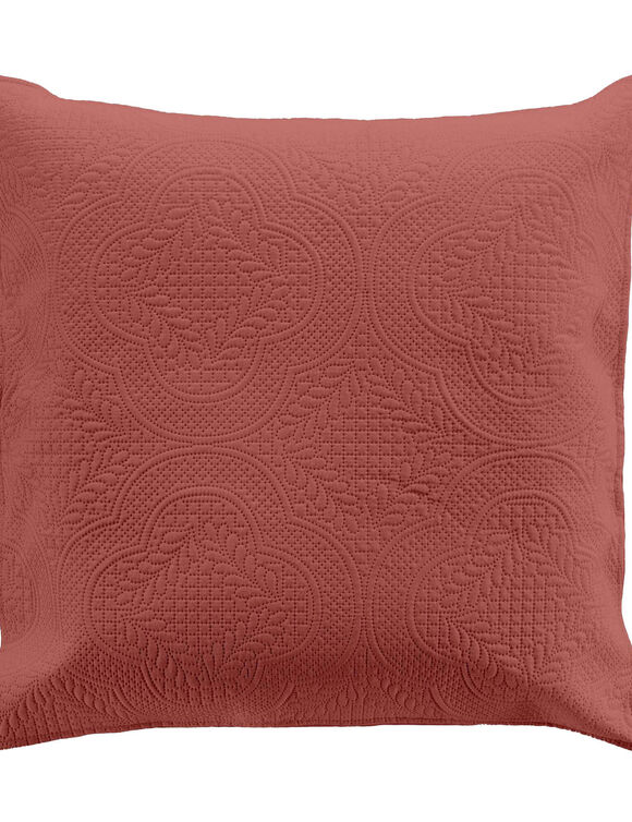 Couvre-lit matelassé uni (terracotta)
