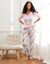 Broek met "Nature Sauvage" print (ecru / parma)
