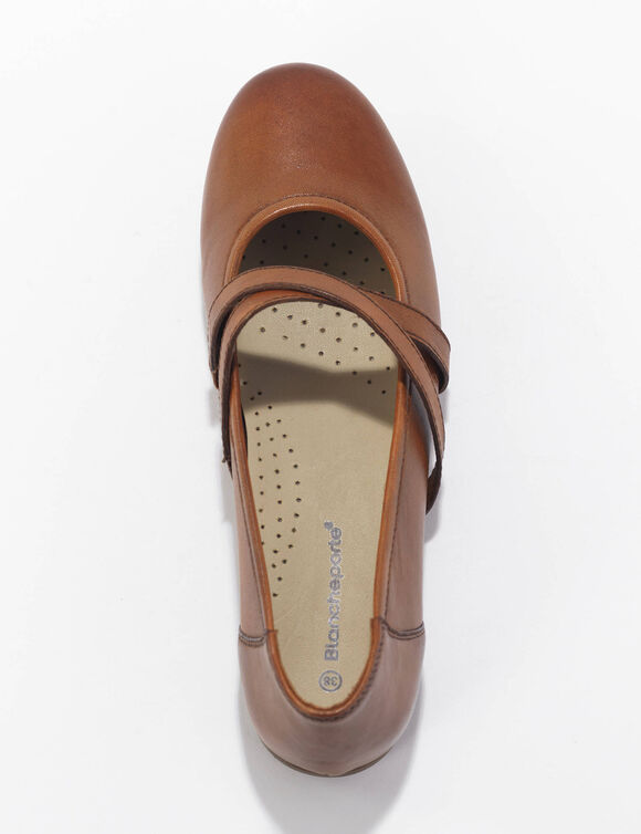   Ballerine cuir style babies (caramel)