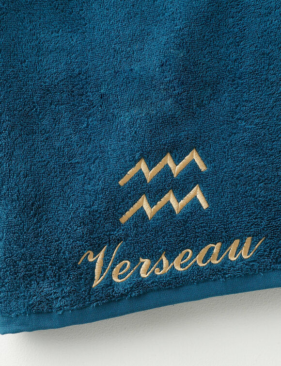 Serviettes de bain VERSEAU - 420g/m2 (bleu paon)