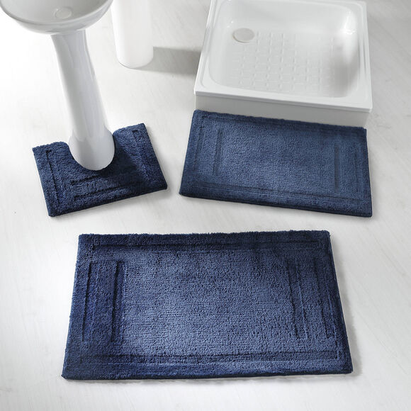 Tapis de bain qualité hôtelière 2100 g/m² (bleu)