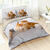 Linge de lit Chaton coton (blanc / orange)