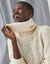 Pull col boule, maille anglaise (&eacute;cru)