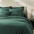 Linge de lit uni flanelle (dennengroen)