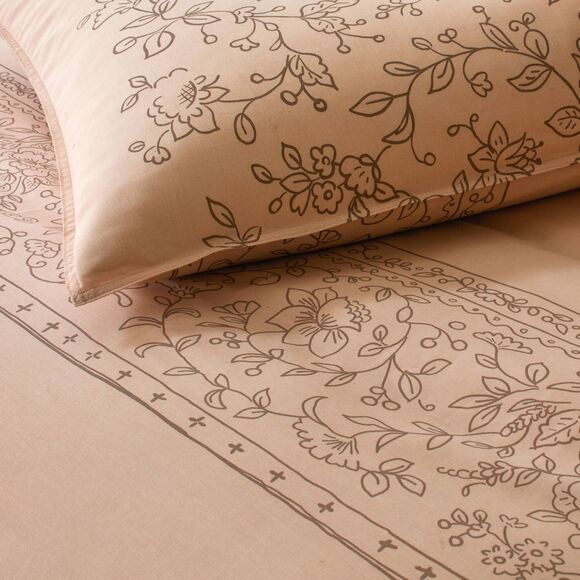 Linge de lit Jade - coton 57 fils/cm&sup2; (praline)
