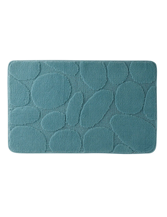 Tapis de bain motif galets (c&egrave;dre)