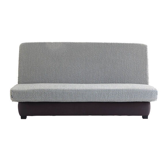 Housse clic-clac bi-extensible gaufr&eacute;e (gris)