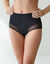 Slip met hoge taille in microvezel - Set van 2 (zwart)