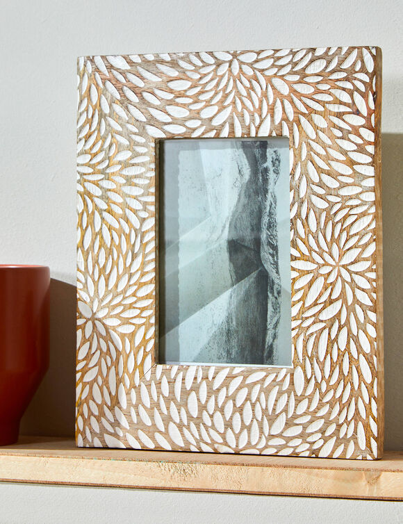 Cadre photo en bois de manguier (bois naturel)