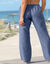 Rechte broek in licht denim (bleached)