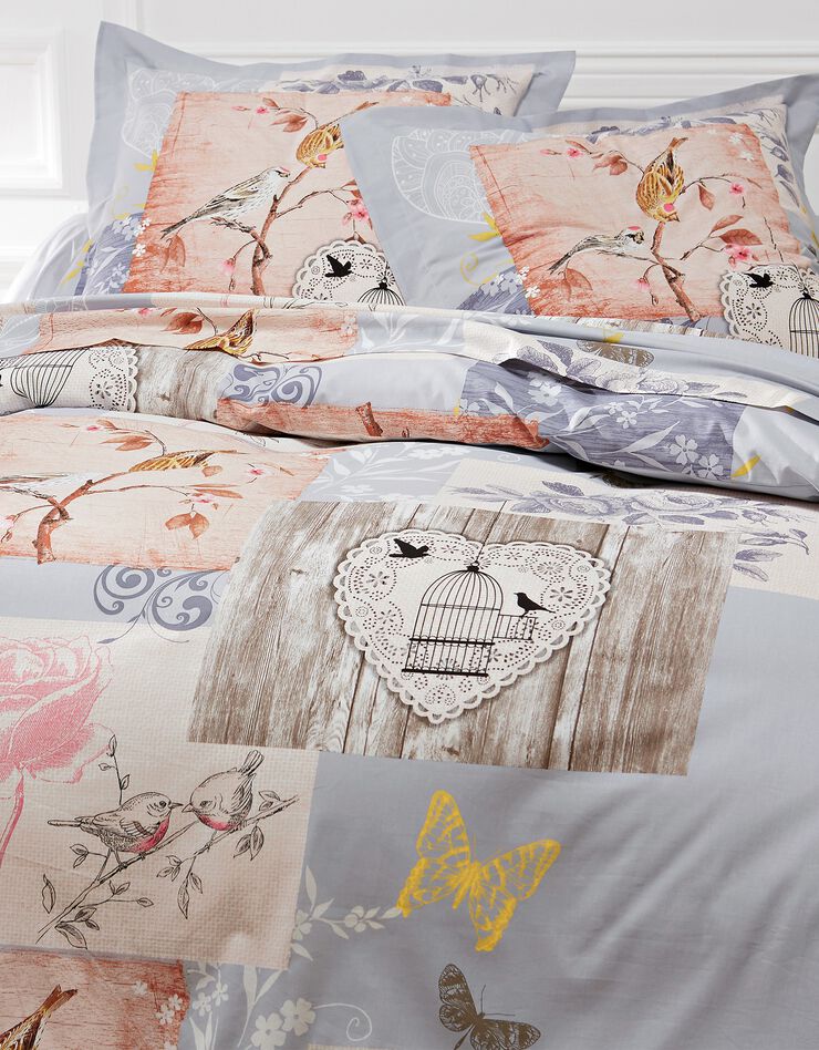 Linge de lit Agathe coton, gris Linge de lit Agathe coton, gris, hi-res image number 3