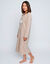 Chemise de nuit longue motif "renard", maille polaire (taupe)