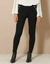 Legging effet pont, taille élastiquée (noir)