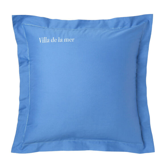 Taie d'oreiller coton, personnalisable (bleu océan)