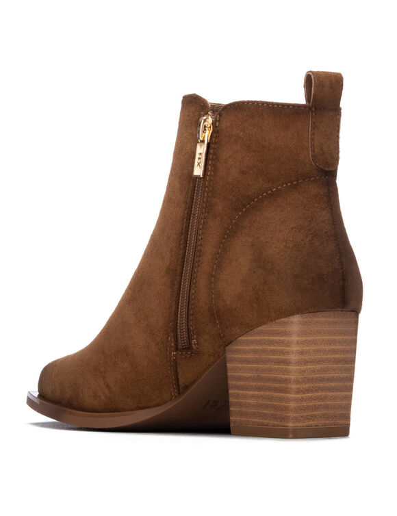 Boots zipp&eacute;es &agrave; talon (caramel)