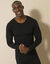 Ondershirt met ronde hals, lange mouwen, matige warmte - set van 2 (zwart)