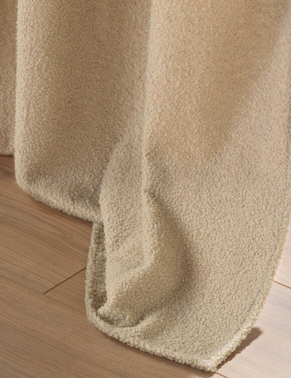 Rideau en bouclette unie (caramel)