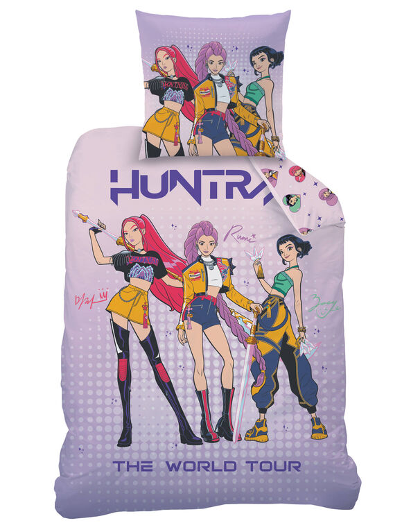 Parure de lit K-pop Demon Hunters Heart&reg; coton (rose)