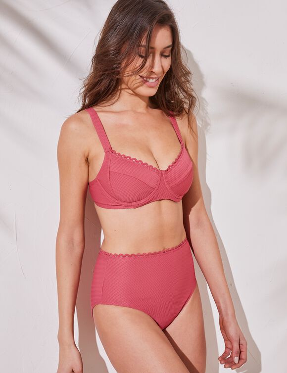 Haut de maillot de bain avec armatures Vilorio - forme balconnet (rose foncé)