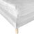 Hoes voor matras of bedbodem met medaillonbestikking 18 cm (wit)