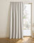 Verduisterend en isolerend gordijn met fronsgalon (gebroken wit)