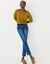 T-shirt volume loose manches 3/4 (vert olive)