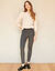 Legging met geruit motief, in de weefstof geverfde draden (zwart / grijs)