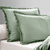 Linge de lit uni - percale de coton 72 fils/cm&sup2; (vert amande)