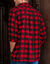 Hemd in flanel met Schotse ruiten (rood / zwart)
