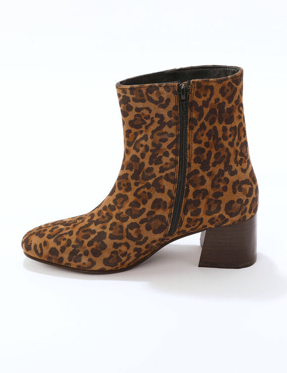 Boots léopard (bruin / zwart)