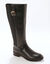 Bottes en cuir, sp&eacute;cial larges mollets (noir)
