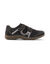 Derbies met klittenband, van leer, brede breedte van de pasvorm (chocolade)