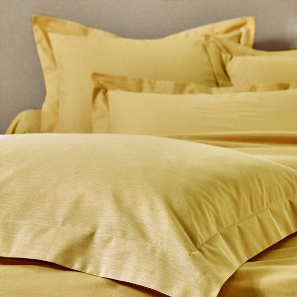 Linge de lit uni - coton bio** (miel)
