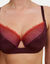 Soutien-gorge emboîtant en maille et dentelle « Tatoo love » - avec armatures (pruim)